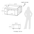thumbnail image 3 of Mesa De Centro Maderkit con Vidrio color Niebla blanco, 3 of 6
