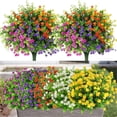 thumbnail image 2 of Outdoor Artificial Plant UV Resistant Fake Stem Plant, Faux Plastic Greenery for Indoor Outside Hanging Garden Porch Window Box Home Wedding Farmhouse Outdoor Decoration, 2 of 3