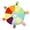 D, variant on YIFAEUX Flying Disc Soft Dog Toy Rainbow Plush Flying Saucer Pet Toss Toy with Bell Interactive Outdoor Training Puppy Chew Toy for Small Medium Large Dogs