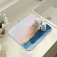 thumbnail image 4 of Yayeee Drying Mat for Kitchen Counter Dishes Microfiber Coffee Decorative Pad, Abstract Painting, 4 of 9