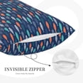 thumbnail image 3 of Pofeuu Colorful Fish 3 Print Polyester Microfiber Plush Pillowcases, Super Soft and Cozy Pillow Case Covers with Envelop Closure（Pillow core not included）-20"x30", 3 of 6