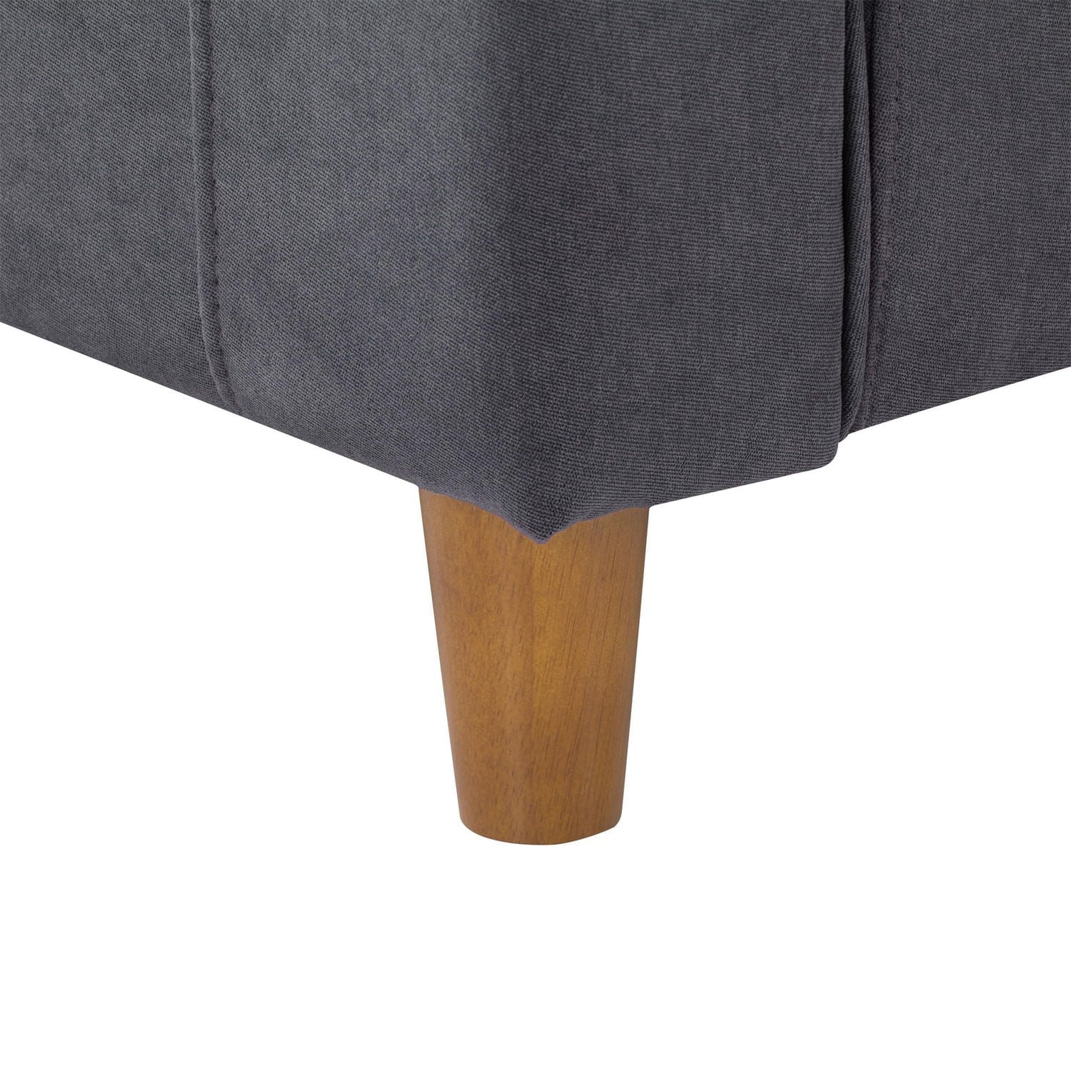 Ensemble de 2 chaises et causeuse d'intérieur rembourrées gris foncé Caroline Modern de CorLiving