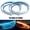 Ice blue and yellow, variant on 2pcs Drl For Cars LED Lighting Strip Daytime Running Lights Flexible Waterproof Strips Light 12V Car Accessories Auto Headlight