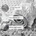thumbnail image 4 of GPED Fluffy Area Rug,5x8 ft Soft Shaggy Rugs Fluffy Carpets, Non-Skid Plush Area Rugs for Living Room Bedroom Decor（Silver Gray）, 4 of 7