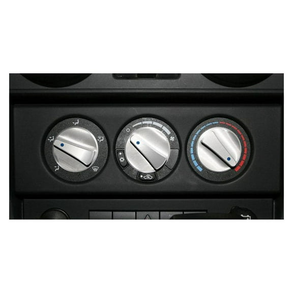 Rugged Ridge by RealTruck Dash Knob for Wrangler JK | Climate Control, Aluminum, Blue | 11420.05 | Compatible with 2007-2010 Jeep Wrangler JK