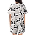 thumbnail image 3 of Bixox Women's Cute Panda Printed Pajama Set 2 Piece Lounge Set Top and Shorts Soft Pajamas, Shorts with Pockets, 3 of 7