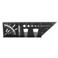 thumbnail image 1 of Regla Regla De ángulo Regla De Medición Regla De Carpintero Herramienta De Carpintería Aleación De Aluminio Multifunción 45 Grados Regla De ángulo De 90 Grados Transportador EOTVIA No, 1 of 7