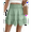 Light Green, variant on Womens Summer Flowy High Waist Ruffle Casual Cute Boho Beach Short Skirts Built-in Shorts Navy Blue XL