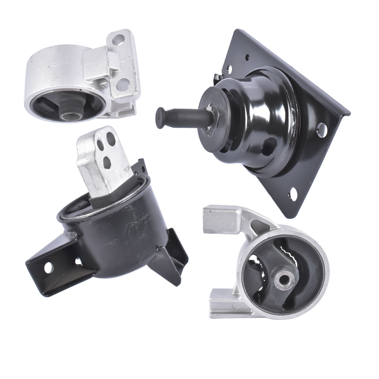 GELUOXI 4Pcs Motor Torque Strut Transmission Mount Kit for Hyundai Accent Kia Rio Rio5 Hatchback Sedan 2006-2011