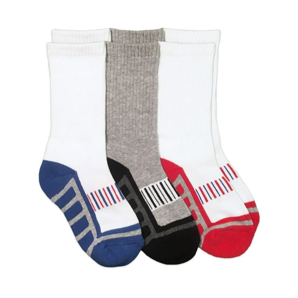 Jefferies Socks Jefferies Socks Boys Socks, 3 Pack Crew Socks Sizes