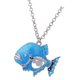 thumbnail image 1 of Moda dulce 3D animal pescado engranaje colgante de cadena larga suéter joyería jinwen Collar pendiente de la vendimia, 1 of 8