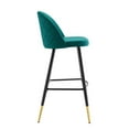 thumbnail image 4 of Modway Cordial Fabric Bar Stools - Set of 2 in Teal, 4 of 7