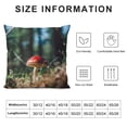 thumbnail image 5 of JEUXUS  Throw Pillow Cover- Forest Fungus Grass Mushroom Toadstool Trees, 5 of 5