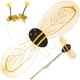 thumbnail image 4 of Disfraz de cosplay de abejas para niños de 3 piezas con varita de diadema de alas para niños Rendimiento escolar de niños para niños (color de cuerda aleatoria), 4 of 5