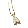 thumbnail image 3 of MERIGLARE Collier Lettres Bulles Alphabet Saint-Valentin Collier Hip Hop Tendance A, 3 of 7