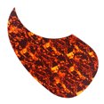 thumbnail image 3 of Placa protectora antiarañazos para golpeador de guitarra acústica Reemplazo perfecto, uno mismo marrón Sunnimix Guitar Pickguard, 3 of 4