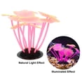 thumbnail image 5 of Soft Silicone Glowing Aquarium Mushroom Coral Aquatic Artificial Coral for Fish Tank Decoration Pink, 5 of 7
