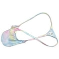 thumbnail image 2 of Botmois Men's Thongs Mini Bikini Briefs Soft Low-rise G-String Ultrathin Pouch Tangas Micro Hipster Comfortable T-Back Panties Underwear Dream Color M, 2 of 3