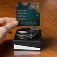 thumbnail image 2 of Get Well God's Support 3 John 1:2 Men's Stainless Steel & Vegan Leather Cross Bracelet - Vegan Leather with Stainless Steel, 2 of 14