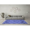 thumbnail image 3 of Ahgly Company Indoor Rectangle Abstract Blue Modern Area Rugs, 7' x 10', 3 of 4