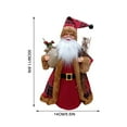 thumbnail image 2 of Christmas Tree Topper, Santa Christmas Tree Topper, High-Grade Fabric Santa Tree Ornament with Traditional Top Hat and Scarf for Home Holiday Decoration, Easy to Use and Durable, 2 of 6