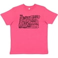 thumbnail image 3 of Inktastic Oregon Word Salad- State Outline Youth T-Shirt, 3 of 5