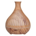 thumbnail image 3 of Humidificador de escritorio de grano de madera de 400 ml con difusor de aroma eléctrico con control remoto LED de color Enchufe 100-240VUS, 3 of 5