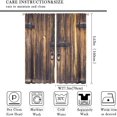 thumbnail image 2 of Rustic Curtains for Bedroom, Old Barn Door Wooden Board Living Room Curtains, Rural Hardwood Farmhouse Western Retro Drapes 2 Panel Sets,55x63 Inch, 2 of 6