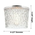 thumbnail image 4 of Innovations Lighting 516-1C-11-7 Niagra Semi-Flush Niagra 7" Wide Semi-Flush Drum Ceiling, 4 of 4
