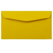 JAM Paper & Envelope No. 6 3/4 Envelopes, 3 5/8 x 6 1/2, Sun Yellow, 250/Pack