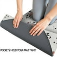thumbnail image 3 of Light Cow Floral Pattern Hot Yoga Mat Towel Non Slip for Hot Yoga - Quick-Drying Yoga Mat Cover with 4 Corner Pockets with Travel Bag - Hot Yoga Towel Non Slip Grip Moisture Wicking Sweat 70"x26", 3 of 6