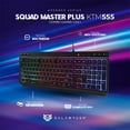 thumbnail image 3 of Kit Teclado y Mouse Gamer Balam Rush SQUAD MASTER PLUS KTM555 Alámbrico USB RGB Negro BR-936286, 3 of 5