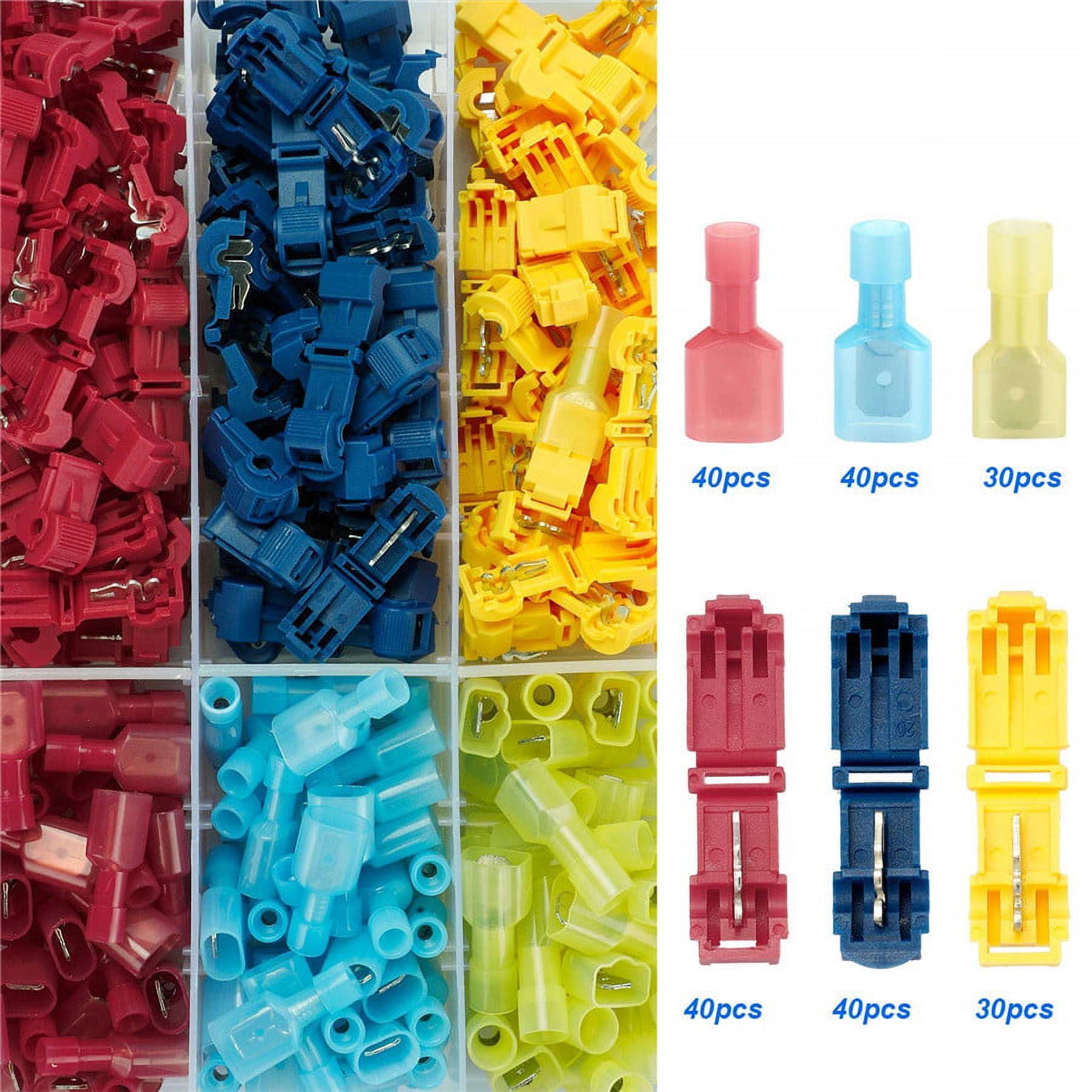 Zyutaosan Tap Into Any Wire With Ease – Self Stripping Electrical T Tap Connectors Will Tap Into Any Wire Without Needing To Cut, Strip Or Solder.