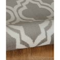 thumbnail image 4 of Linon Calibri Trefoil Machine Made Polypropylene 6'5"x9'3" Rug in Gray, 4 of 5
