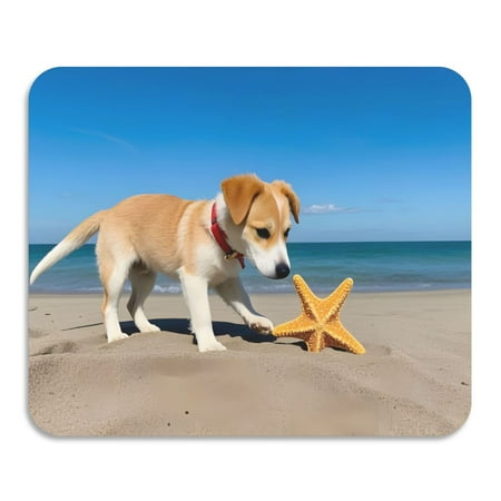 

ALAZA Dish Drying Mat for Kitchen Dog on Beach Counter Absorbent Draining Pad 23.6 x19.7