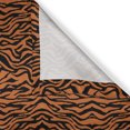 thumbnail image 6 of Ambesonne Safari Valance & Curtain, Jungle Tiger Skin Stripes, 55"x30", Orange and Charcoal Grey, 6 of 7