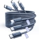 thumbnail image 1 of Cable USB C LISEN de 240 W, carga rápida, paquete de 3 unidades, 1 m 2 m 3 m, 1 of 7