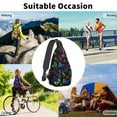 thumbnail image 3 of MIASHUI Sacs Banane Ajustables Sac de Poitrine pour Voyage Sports Randonnée Usage Décontracté Sac Polyvalent pour Hommes et Femmes Design Durable et Imperméable Fonctionnalité Contemporaine Élégante, 3 of 3
