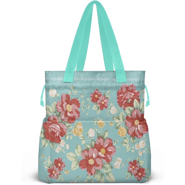 Sac à Lunch pour Femmes Isolé Sac à Lunch à Cordon pour le Travail, Grande Boîte à Lunch Résistante aux Taches pour Femmes avec Contenants, Sac Cromwell à Fermeture Cintrée Sac à Lunch Réutilisable pour Homme Noir Bureau