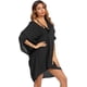thumbnail image 5 of Ekouaer Women's Swimsuit Cover Up 3/4 Sleeve Beachwear Bikini Coverups Button Down Oversized Cover Up Shirt S-3XL, 5 of 5