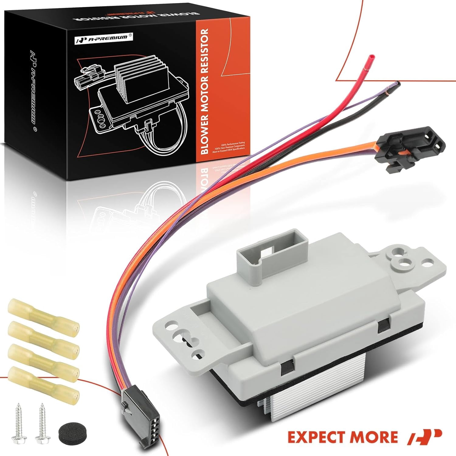 A-Premium HVAC A/C Blower Motor Resistor Replacement for Chevrolet Silverado 1500 Avalanche Trailblazer 2003-2006 GMC Envoy Sierra Oldsmobile Bravada Saab 9-7x