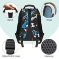 thumbnail image 4 of Aplkyhs Football School Backpack for Boys Girls Ages 6-18 Large Capacity Lightweight Water Resistant Ergonomic Padded Straps for Elementary Middle High School Back to School, 4 of 7