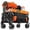 black, variant on Anoncndin Wagon Carts Foldable, 460LBS Weight Capacity 280L Collapsible Wagon with All-Terrain Wheels, Drink Holders, Storage Cover&Elastic Rope, Utility Carts for Groceries, Shopping, Easy Storage