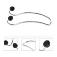 thumbnail image 3 of 2PCS Car Back Seat Hook Stainless Steel Rhinestone Double Hook Storage Hanger, 3 of 8