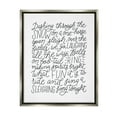 thumbnail image 4 of Stupell Industries Dashing Through The Snow Fun Casual Calligraphy Song Graphic Art Luster Gray Floating Framed Canvas Print Wall Art, Design by Leah Bisch, 4 of 5