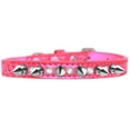 thumbnail image 5 of Dog, Puppy and Pet Designer Croc Collar, "Silver Spike  Clear Jewel", 5 of 10