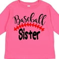 thumbnail image 4 of Inktastic Baseball Sister Boys or Girls Long Sleeve Toddler T-Shirt, 4 of 5