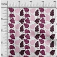 thumbnail image 1 of oneOone Viscose Chiffon Burgundy Fabric Leaves Block Sewing Material Print Fabric By The Yard 42 Inch Wide, 1 of 4