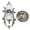 Bronze, variant on Retro 15 Min Engraving Embossed Hourglass Sand Timer with Stand, Vintage Pewter Metallic Decor Piece Decorative Clock (11.4 inches / 29 cm)