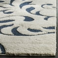 thumbnail image 3 of SAFAVIEH Florida Lavonne Floral Plush Shag Area Rug, Cream/Blue, 2'3" x 4', 3 of 6